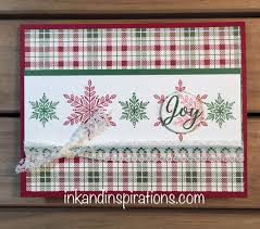 That's what i have for you today. Stampin Up 2018 Christmas Card Idea Snowflakes And Plaid Ink And Inspirations