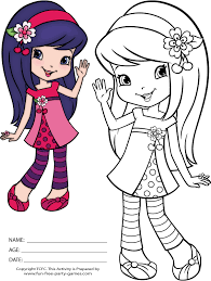 You could also print the. Strawberry Shortcake Coloring Pages Cherry Jam Waves Hello Coloriage Tchoupi Coloriage Image A Colorier