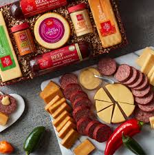 y summer sausage cheese gift box