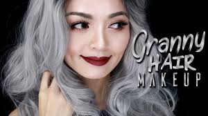 granny hair makeup makeup for grey