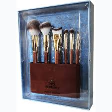 makeup brush set with bamboo handles