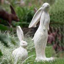 Long Ear Bunny Figurine Antique Farmhouse