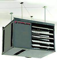 sterling rf gas garage heater information