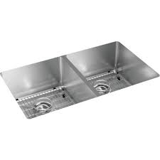 equal double bowl undermount sink kit
