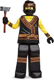 Amazon.com: Disguise Cole Lego Ninjago Movie Prestige Costume,  Yellow/Black, Large (10-12) : Clothing, Shoes & Jewelry
