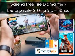 Item rewards are shown in vault tab in game lobby; Garena Free Fire Diamantes Recarregue Ate 5100 Gratis Bonus