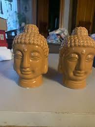 Pier 1 Imports Ceramic Buddha Head Set
