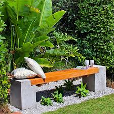Build A Concrete And Wood Garden Bench