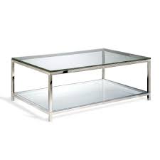 Crafted from aluminum, the coffee table is founded atop two square legs and showcases a tempered glass tabletop. Basis Two Tiered Cocktail Table Coffee Table Glass Coffee Table Coffee Table Wood