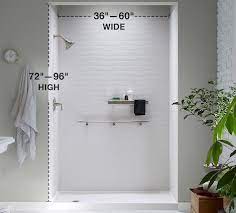 Shower Sizes Kohler Luxstone Showers
