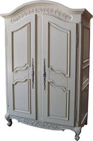 arch top french armoire with plain