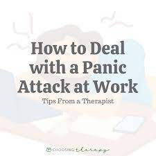 8 tips for handling a panic at work
