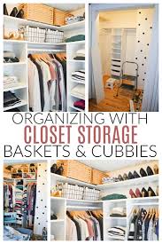 closet storage storage baskets and
