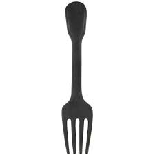 Black Red Polyresin Wall Fork Hobby