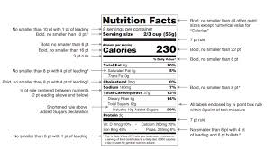 what nutrition label format do i need