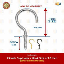 stainless steel cup hook 3 8 inch at
