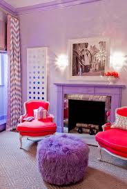 Purple Fireplace Contemporary