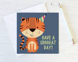 Your tiger card is the official auburn university student and faculty/staff id card. Funny Tiger Birthday Card Cute Cards Kids Birthday Card Etsy