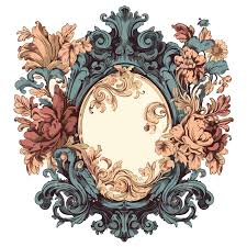 baroque frame png vector psd and