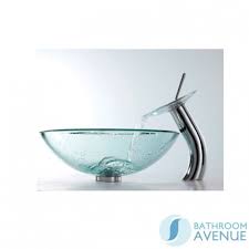 glass counter top wash basin round