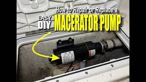 replace a boat or rv macerator pump