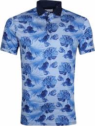 Giordano Poloshirt Blue Leaves 916586 61 Order Online Suitable