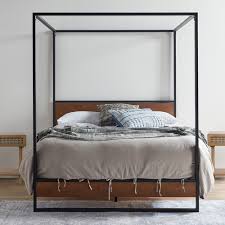 metal canopy four poster bed