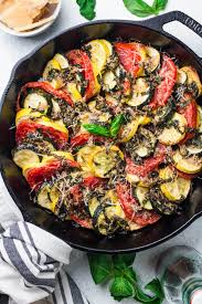 Easy Zucchini Tomato Bake | The Clean Eating Couple