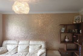 Champagne Glitter Walls Bedroom