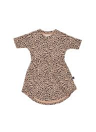 Huxbaby W19 Leopard Swirl Dress Kids Fashion Pink