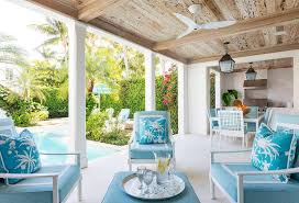 White Outdoor Chairs With Blue Border