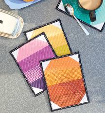 modern mug rugs quilt pattern