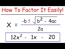 How To Factor Any Quadratic Equation