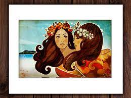 Kat Reeder Hawaiian Girls Wall Art