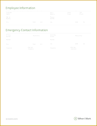 Emergency Contact Form Campuscareer Co