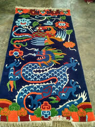 semi wools hard work tibetan carpet