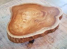 Coffee Table Angsana Wood Crosscut