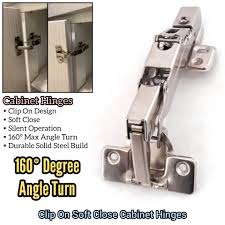clip on soft close cabinet hinges 160