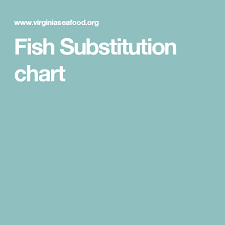Fish Substitution Chart In 2019 Pescatarian Recipes