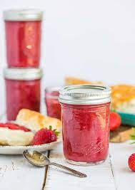 strawberry rhubarb jam low sugar