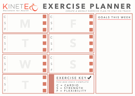 exercise planner template kinetex