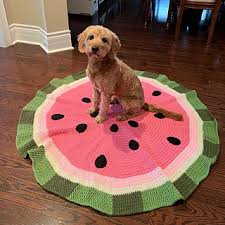 ravelry watermelon blanket rug pattern