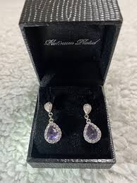 jewelry pear shape amethyst color