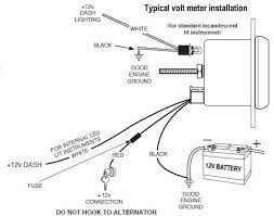 Incorrect wiring may damage sender or cause personal injury. Automotive Voltmeter Wiring Diagram