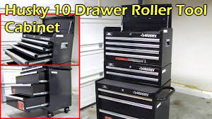 husky 10 drawer roller tool cabinet set