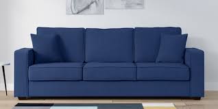 hugo 3 seater sofa in denim blue