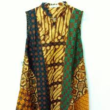Jenis motif batik sederhana & motif batik modern indonesia. Tunik Batik Asimetris Fesyen Wanita Pakaian Wanita Di Carousell