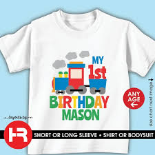 Train Birthday Shirt Or Bodysuit For Any Age Personalized Train Birthday Shirt Train 1st Birthday Shirt Train First Birthday Shirt
