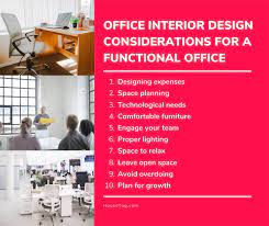 office interior design considerations