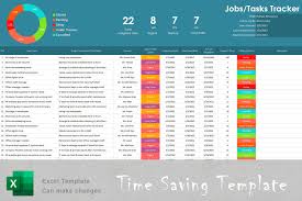 daily tasks or jobs tracking template